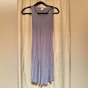 Grey Sleeveless Maxi Dress